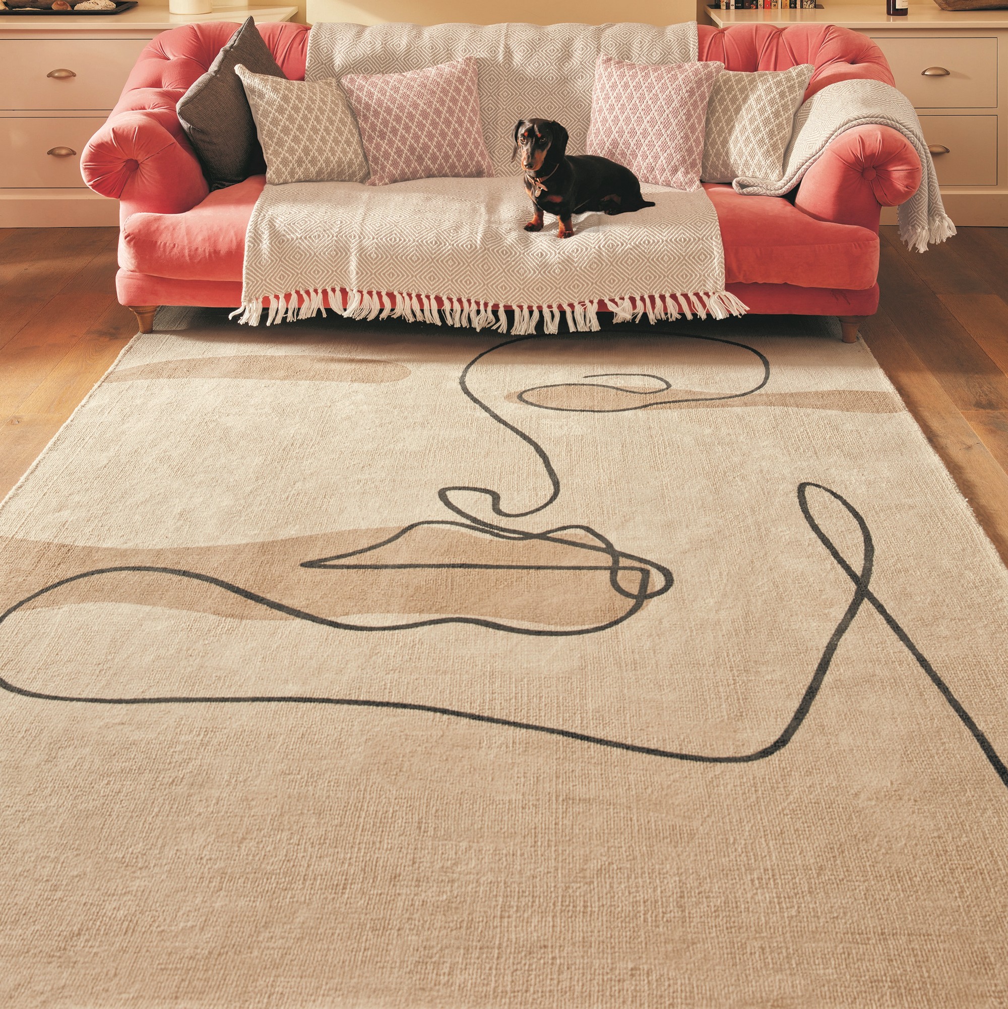 Origins Expression 1 Abstract Rug In Natural Multi